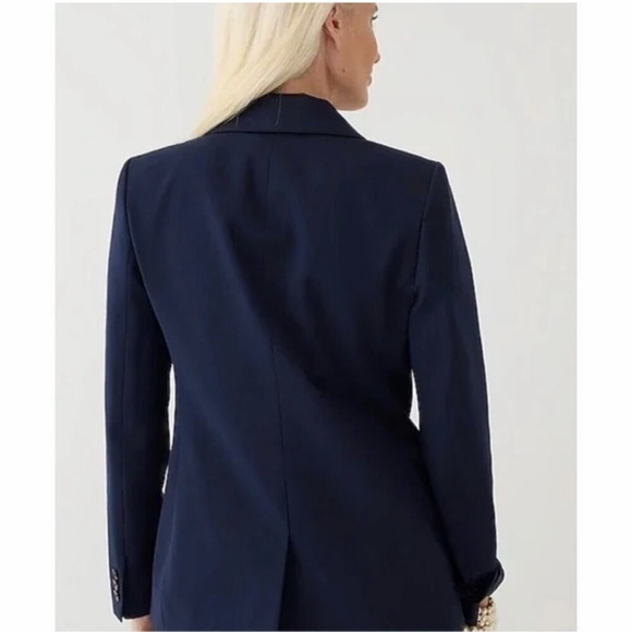 J.Crew Women's Navy Blue Dover Bi-Stretch Blazer, size 12 - Picture 3 of 7